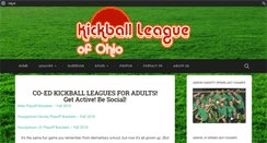 Desktop Screenshot of kickballohio.com